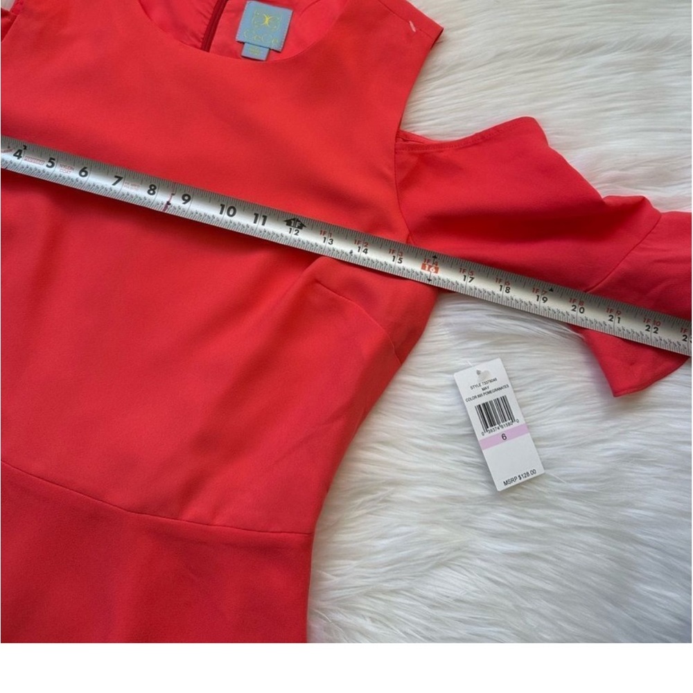 Cece Stylish Coral Dress size 6 - Picture 6 of 7